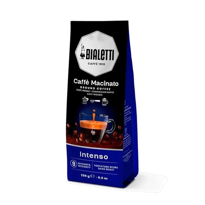 Bialetti Moka Intenso Ground Coffee, Medium Roast, 250g