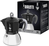 Bialetti - Moka Induction, Moka Pot, Suitable for all Types of Hobs, 6 Cups Espresso (9.4 Oz Espresso), 280 ml, Black